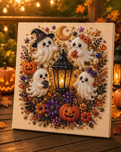 👻Halloween Pearl Art DIY Kit | Spooky‑Cute 3D Pearl Mosaic Painting