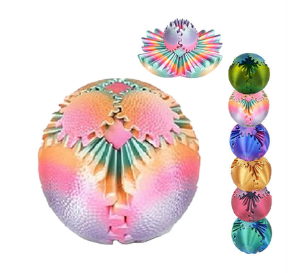 3D Printed Plastic Interlocking Gears Figurine - PLA Material Reassembling Toy, Home Decor Ornaments, Stress Reliever Statue