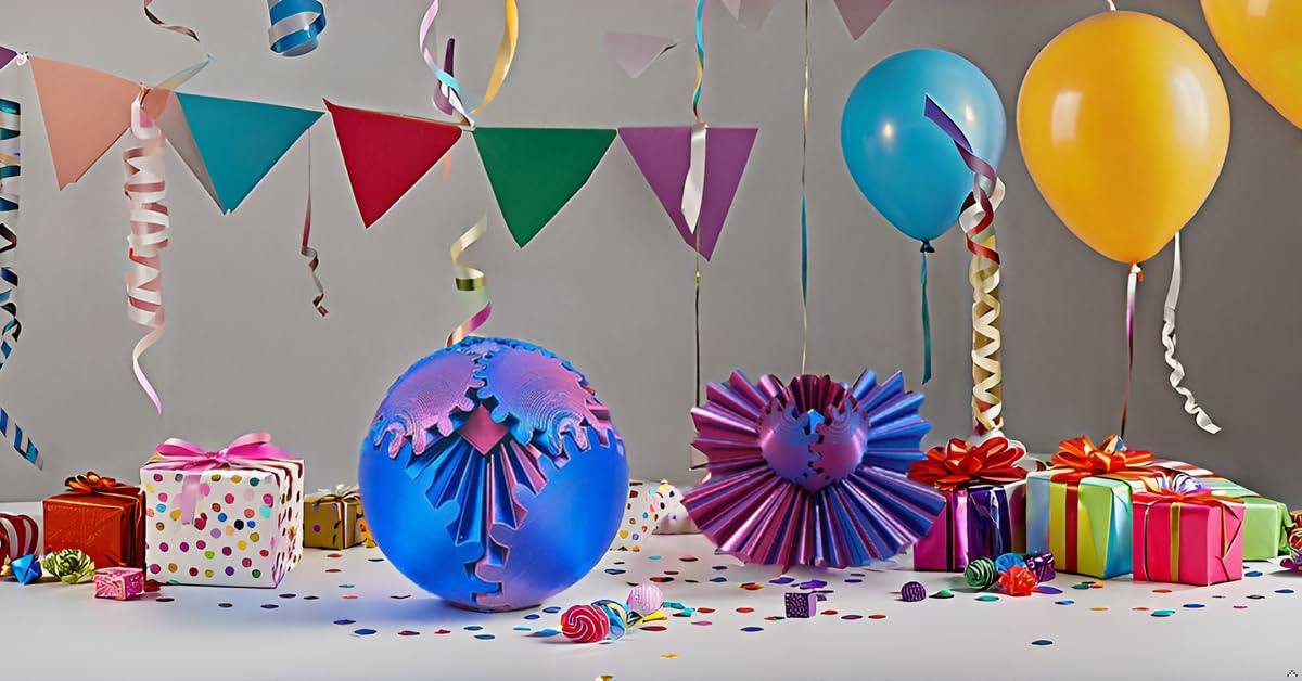 3D Printed Plastic Interlocking Gears Figurine - PLA Material Reassembling Toy, Home Decor Ornaments, Stress Reliever Statue